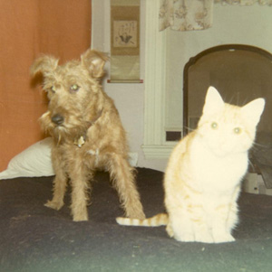 Colleen and her buddy, Lord Russel, ca. 1968